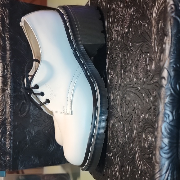 Made in England Dr. Martens Heeled Oxfords - Picture 7 of 16